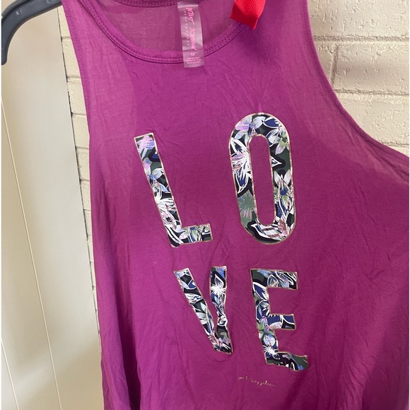 Betsy Johnson LOVE Womens Activewear Tank Top - Picture 6 of 6